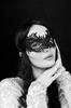 Black Lace Elegant Venetian Eye Mask Carnival Bachelorette Retro