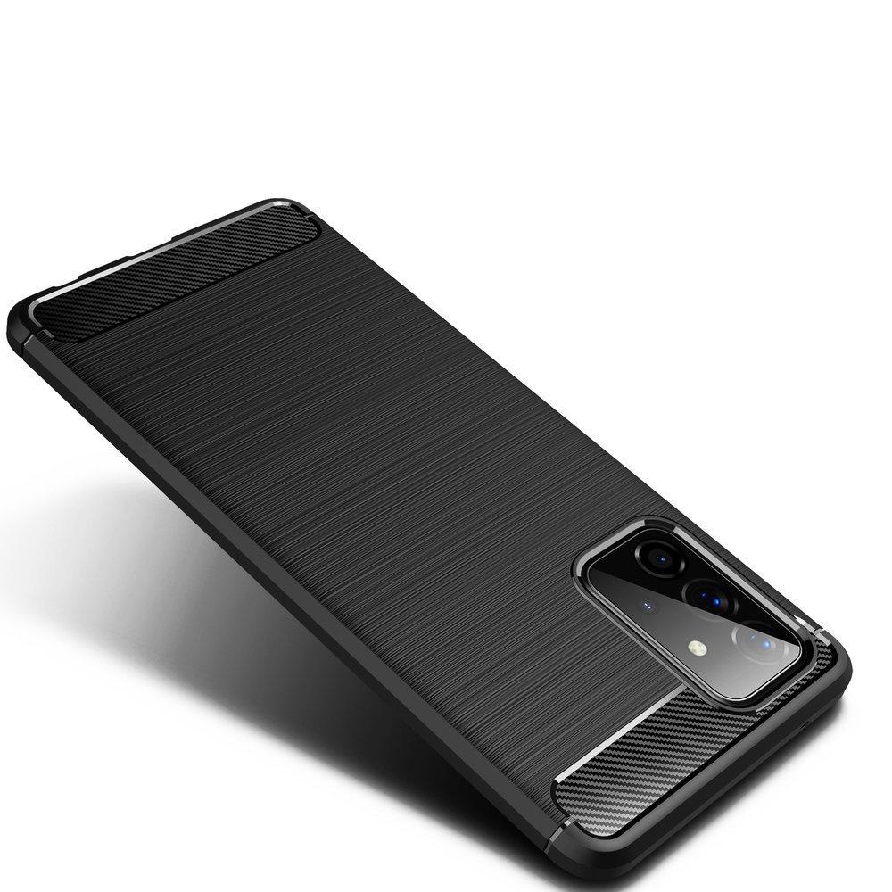 Case for Samsung Galaxy A72 5G / A72 LTE, Karbon, black