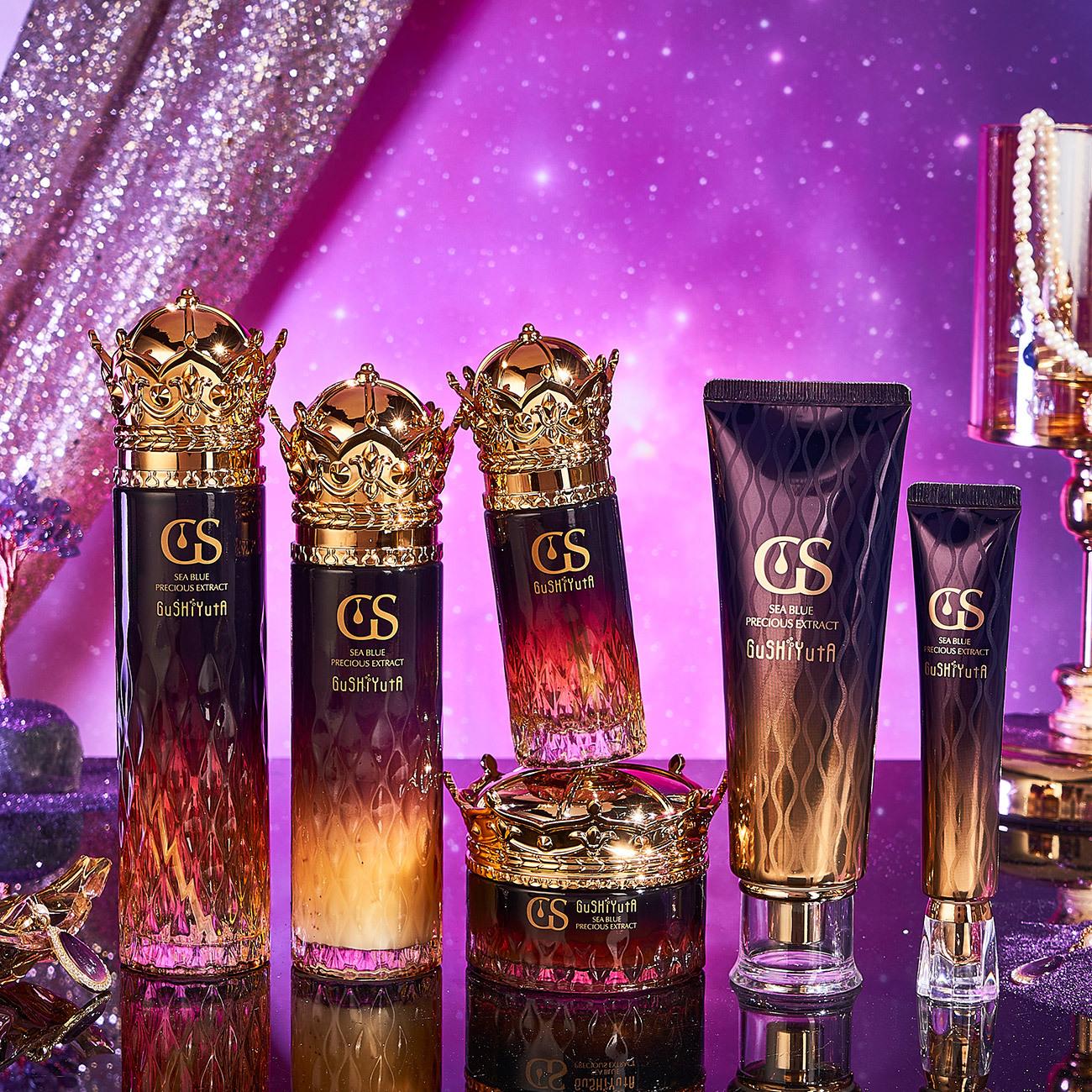 

Story and Her Platinum Rejuvenation Очищающее средство для лица Усовершенствованный увлажняющий уход за кожей для всех типов кожи Профессиональная обновляющая эссенция для кожи six-piece set синий