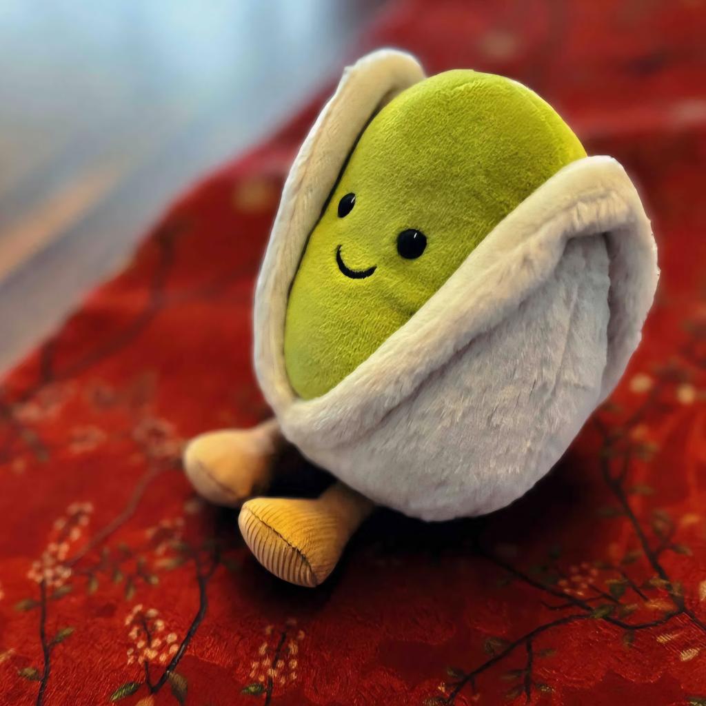 JELLYCAT 12cm Pistazien-Puppe Cartoon Britischer Stil Pistazien-Plüschtiere Pistazien-Plüschtiere Kinderzimmerdekoration Geburtstagsgeschenke