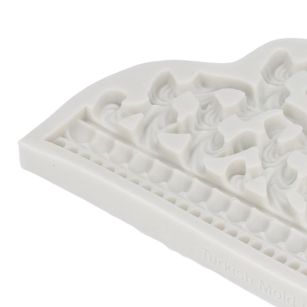 3D Relief Pattern Fondant Mold Food Grade Silicone Cake Decorating Mold Craft Making