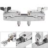 WC50 Drum Kit Clamping Rod Multi Function Silver Aluminum Alloy Bracket Clip Rod