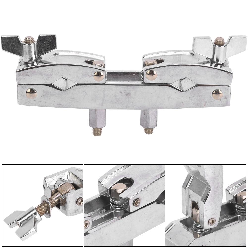WC50 Drum Kit Clamping Rod Multi Function Silver Aluminum Alloy Bracket Clip Rod