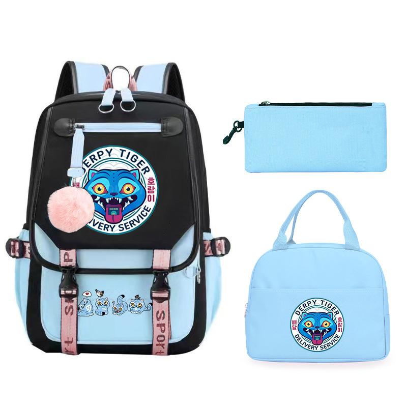 Animation Cartoon Peripheral Printing Children'S Backpack Male And Female Versatile Large-Capacity Student Schoolbag
