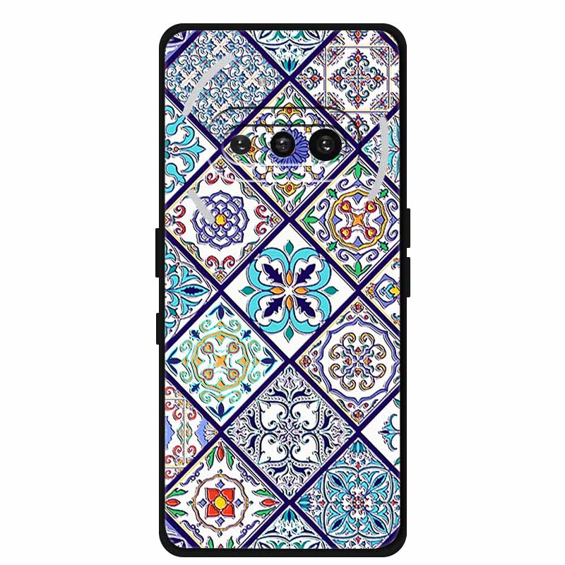 For Nothing Phone (3a) Case 3D Relief Flower Emboss Black Silicone Funda For Nothing Phone 3A A059 3D Back Cover Cartoon Bumper
