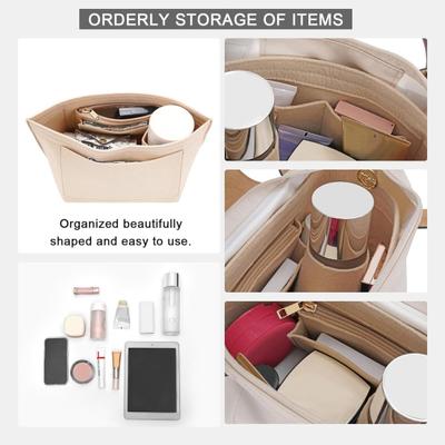 Handtaschen-Organizer-Einsatz Leichte Filz-Geldbörse mit innerem Reißverschluss-Design Langlebig Schützt Und Organisiert Geldbörse Tägliche Nutzung