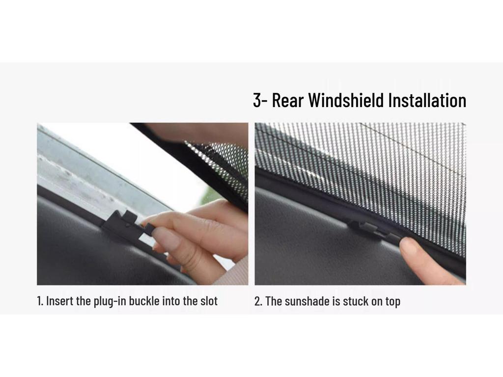 Mitsubishi Outlander Magnetisches Netz-Sonnenschutz
