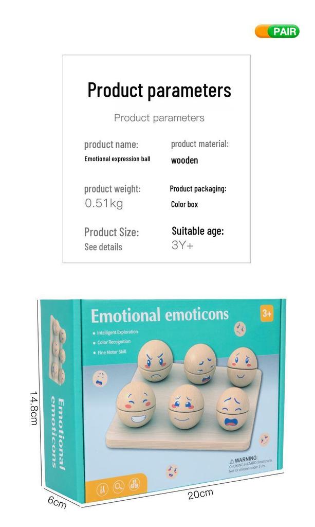 Face-Changing Expression Ball Game: Large, Educational, Parent-Child Interactive Toy for Early Childhood Development