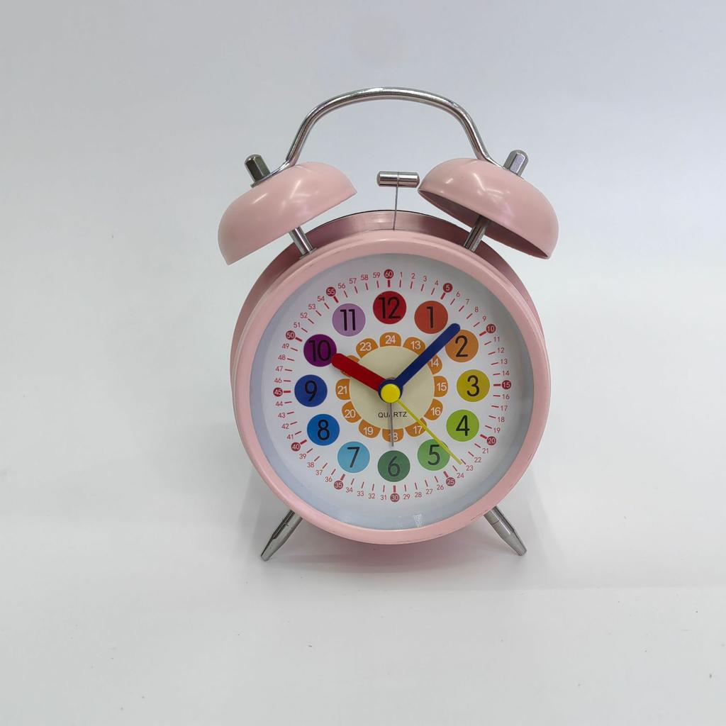 Frühkindliche Bildung Kinder Lernwecker Schreibtischuhr Schüler Desktop Nachttisch Stundenglocke Wecken großer Klingelton