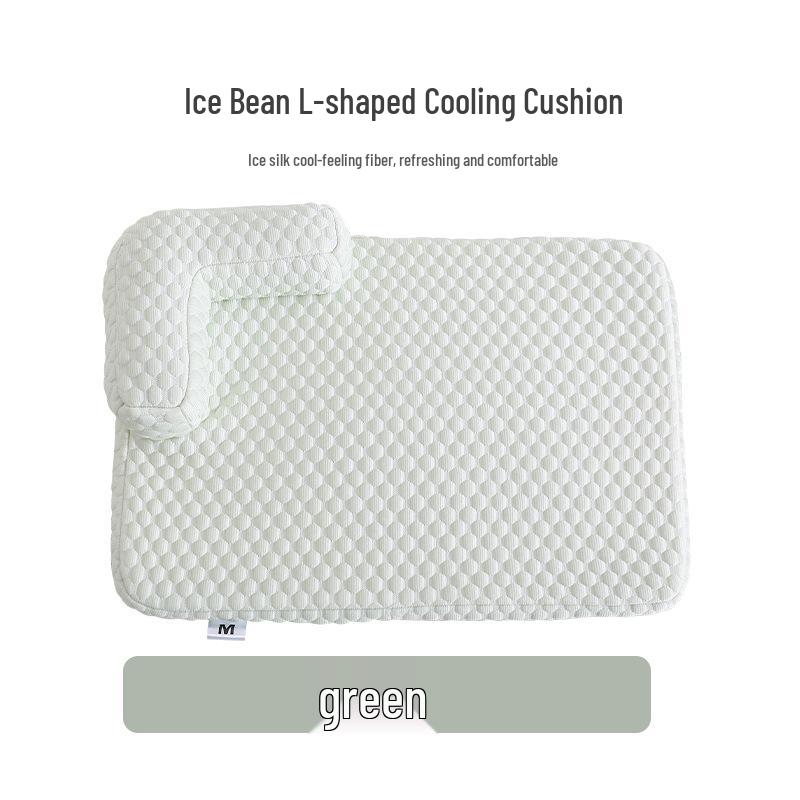 Spring & Summer Dog Cooling Sofa Bed: Ice Silk Pet Cushion for Cats & Small Dogs