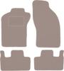 Beige Samt-Fußmatten für: FIat Coupe Coupé (1993-2000)