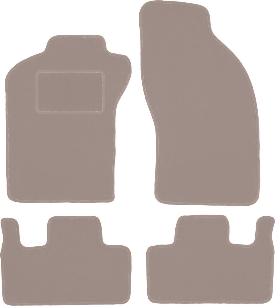 Beige Samt-Fußmatten für: FIat Coupe Coupé (1993-2000)