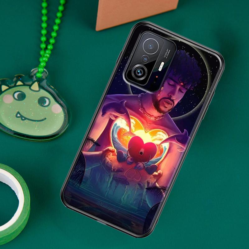 Bad Bunny Herz Regenbogen Farbe Fall Für POCO F5 X5 X3 Pro X4 F4 GT F3 M5s C40 Abdeckung Für Xiaomi 13 12 Lite 11T 12T Pro 12X