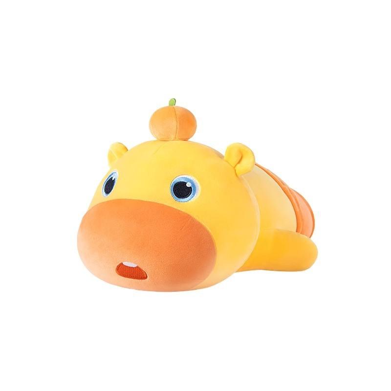Capybara Cuter Plush Toy Withorange On Top Design For Kids Bedroom Decor Gift