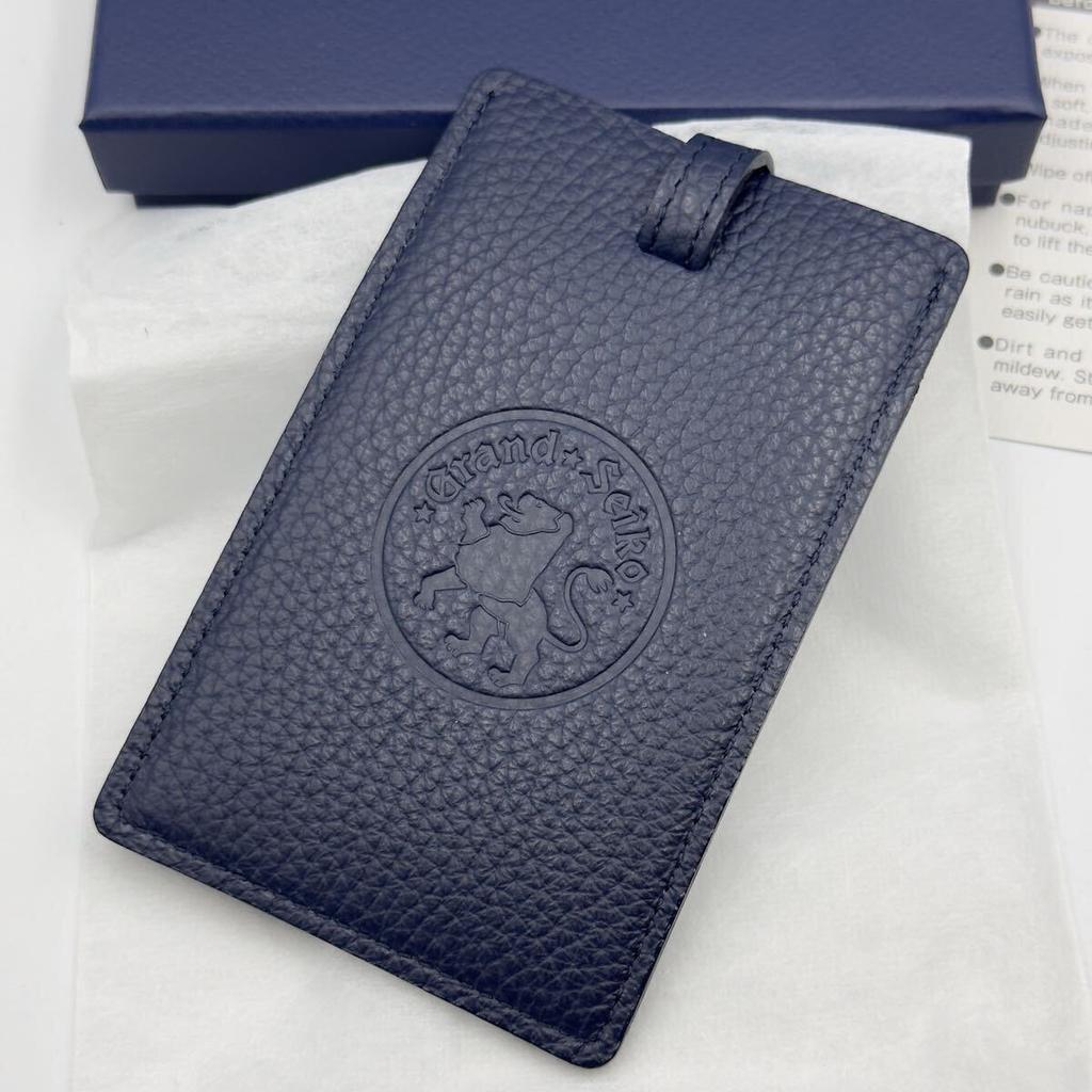 Grand Seiko watch with name navy leather novelty Spring tag, strap, men's/ women's, item, Drive.