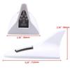 White Universal Shark Fin Roof Antenna Aerial Radio Signal Decoration Car Trim A