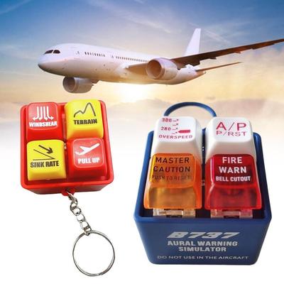New EGPWS Boeing 737 Warning Sound Simulator Aviation Business Flight Route Crew Alert Refreshing Brain Booster Keychain