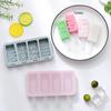4 Cavities Simple Ice Cream Silicone Mold With Lid Popsicle Ice Cube Tray Mold Homemade Cheese Sticks Gifts Kitchen Accessories