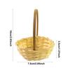 Basket For Flowers Rustic Basket with Handle Portable Miniature Woven Desktop Ornament For Garden Home Outdoor Wedding Farmhouse