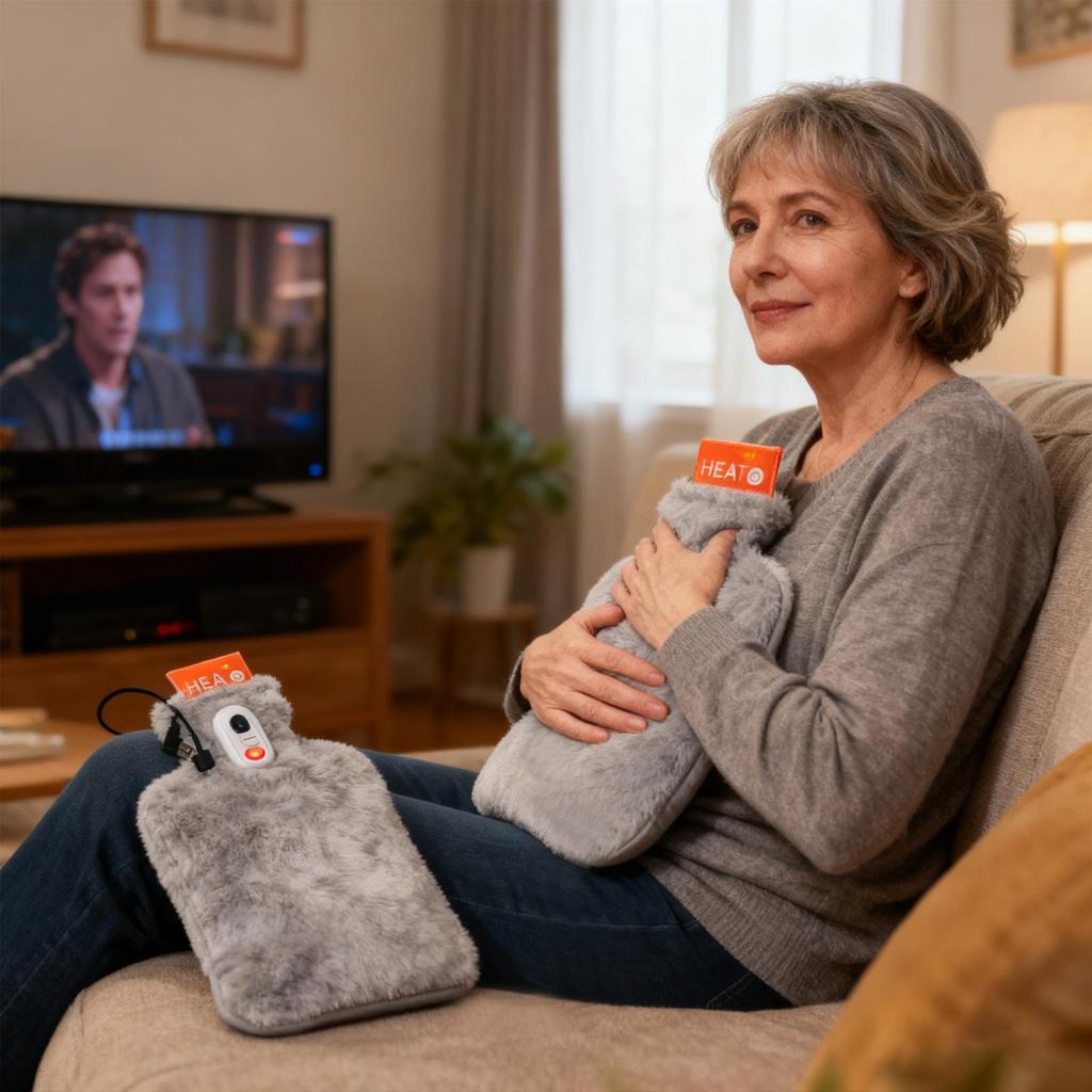 Elektrische Wärmflasche Winter-Wärmegerät Handwärmer Kissen für Patienten Ältere Studenten Sportler Büro Auto Bett Zuhause