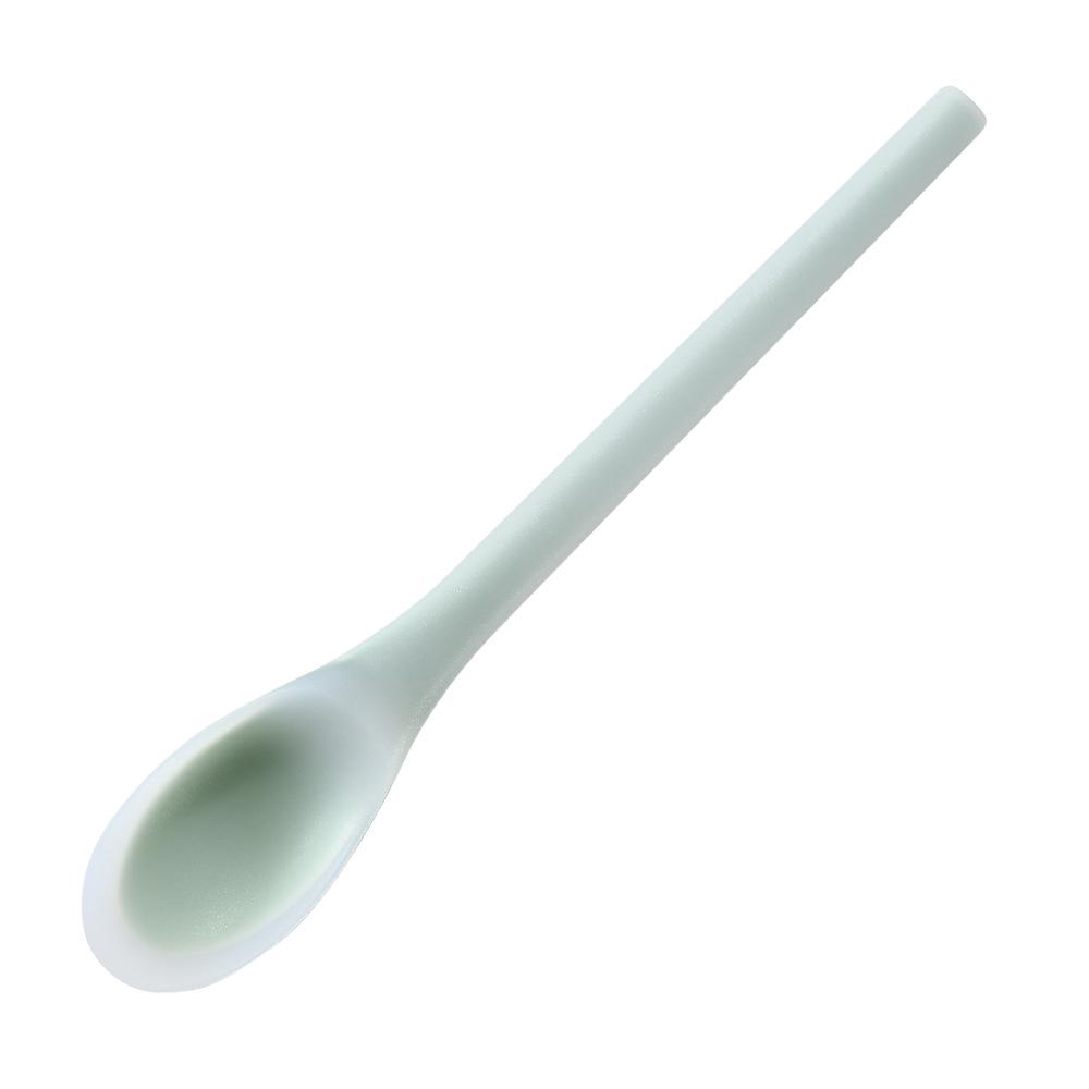 Long Handle Food-Grade Silicone Salad and Mixing Spoon for Kids