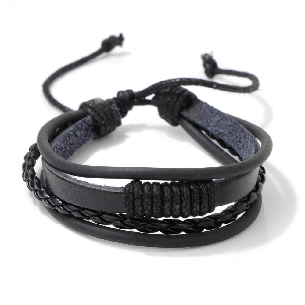 JYL TS Bracelet Men's  Volcanic Stone Crown Set Bold Enhances Authority And Luck