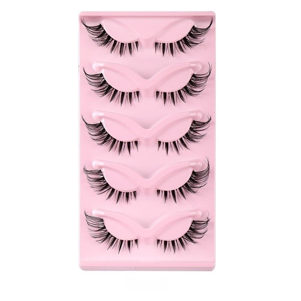 Winged End Cat Eye False Eyelashes Eye Elongated Faux Mink Lashes Fluffy Fake Lashes Cosplay