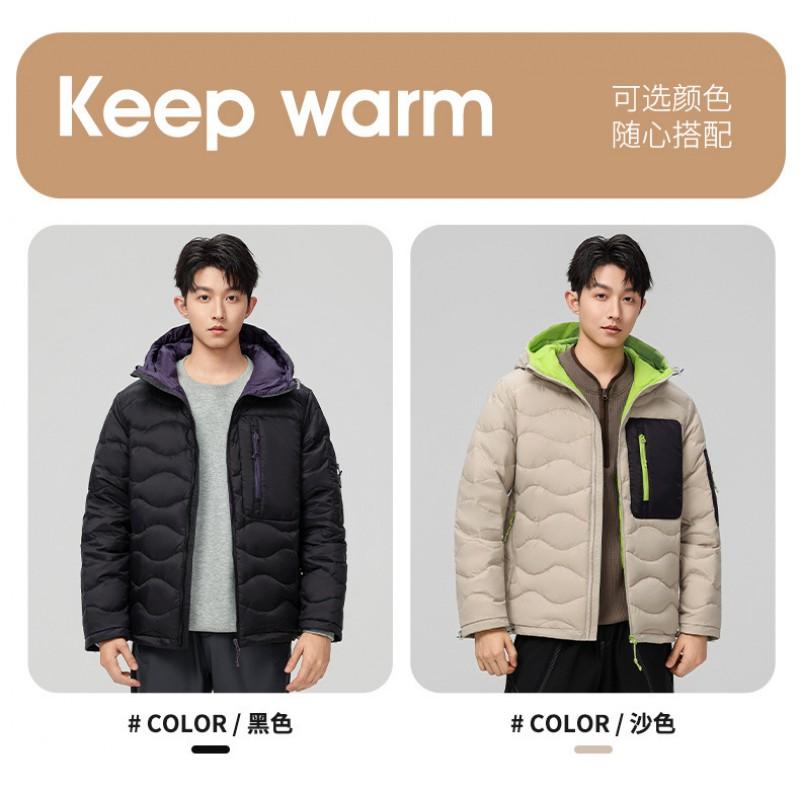 Pike Peak Hooded Down Jacket Unisex Winter Warm Fashion Duck Coat