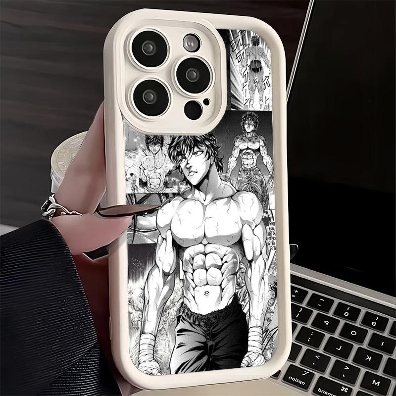 Phone Case for iPhone 17 Air 16E 15 16 Pro Max Baki the Grappler Anime Cover 14 Plus 13 12 Mini Soft Shell Silicone Fundas