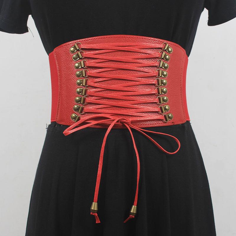 Guaina modellante da donna Gotica Bustier Sotto il seno Allacciatura in pizzo Modellante pancia Cintura addominale Corsetto Top sexy Cinture Corsetto in pelle