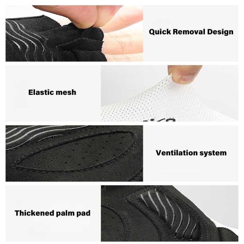 High Elastic Cycling Fitness Glove Quick Drying Breathable Sports Glove Nonslip Half Finger Fishing Glove Enduring