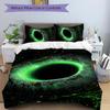 3Pcs Black Hole Space Bedding Set Quilt Cover Pillowcase Home Christmas Xmas Halloween Gift 1 Duvet Cover 2 Pillowcase Em92820