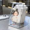 Cartoon Girl Transparent Phone Case For Samsung Galaxy S25 S24Ultra S23 S22 S21 S20 Note10 20 Plus Ultra FE A55 A35 A54 5G Cover