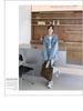 Women's Light Blue Denim Jacket - Korean Retro Style, Versatile for Spring and Autumn, Casual BF Fashion Trend.