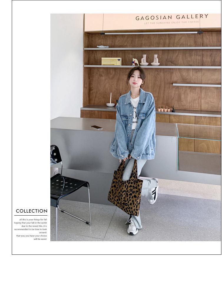 Women's Light Blue Denim Jacket - Korean Retro Style, Versatile for Spring and Autumn, Casual BF Fashion Trend.