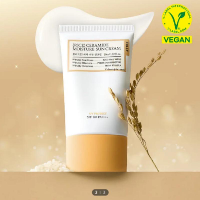 FULLY Rice Ceramide Moisture Sun Cream SPF50+ PA++++ 50ml