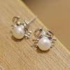 Pearl Crab Stud Earrings - European & American Fashion Jewelry