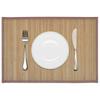 Placemats 6 Pcs Bamboo 30 X 45 Cm Brown