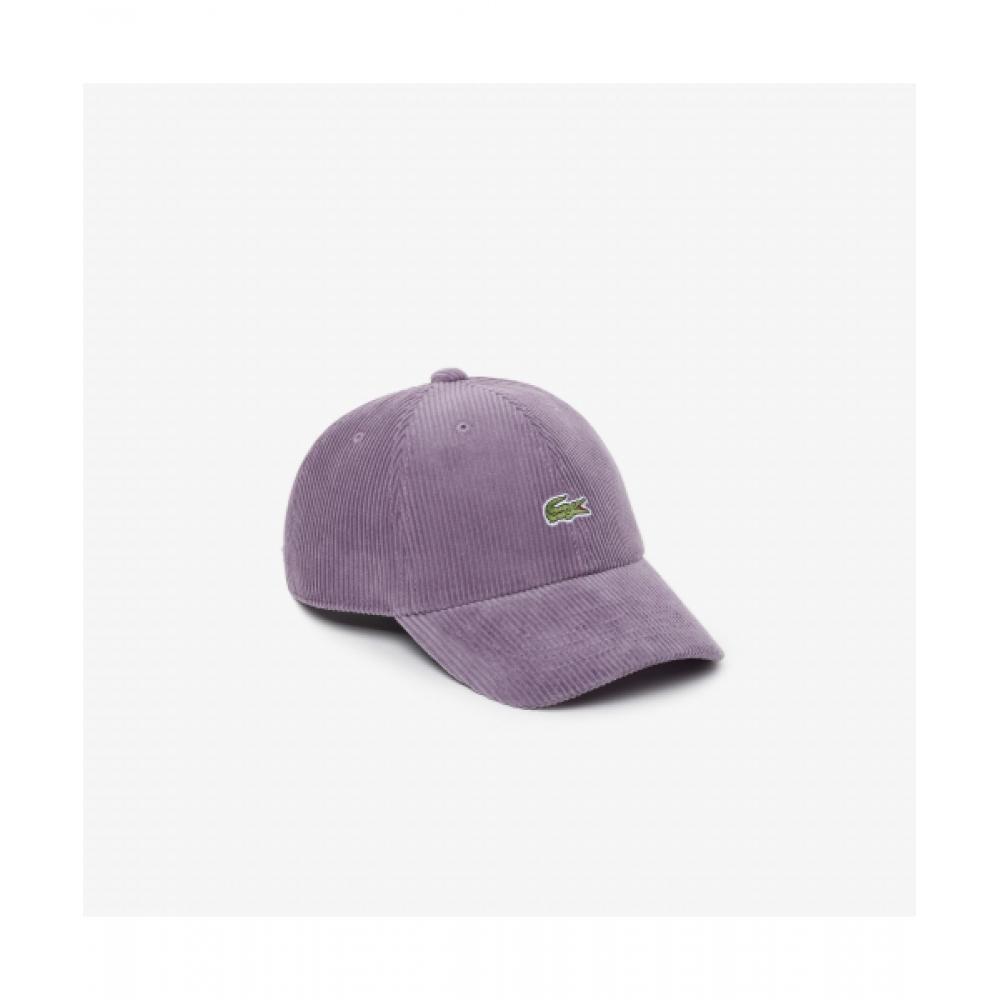 

Lacoste Public Corduroy Baseball Cap [lavender] 0TU