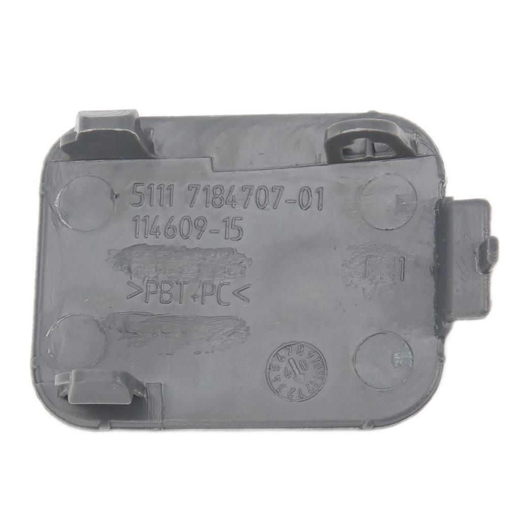 Car Front Bumper Tow Hook Eye Cap Black 51117184708 Replacement for 5 Series E60 Facelift 2005‑2009