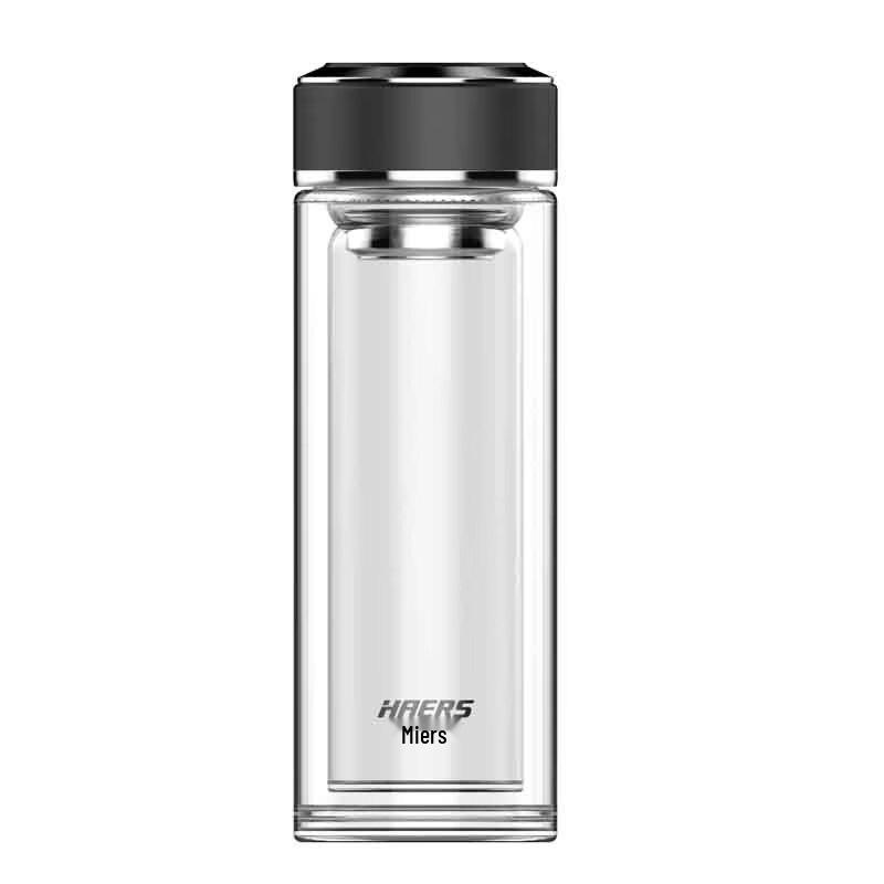 Haller s Double-Layer Portable Glass Tea Infuser Bottle