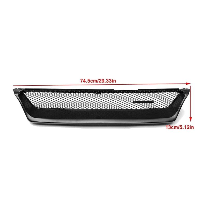 Siatka Grilla Zderzaka Przedniego Błyszcząca Czarna Racingowe Kratki Do Toyota Corolla AE101 1993 1994 1995 1996 1997