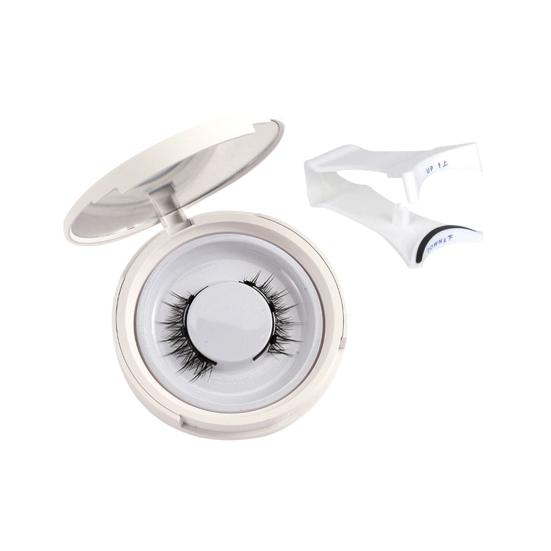 1 Set Magnetic FALSE Eyelashes with Lash Applicator Clip Reusable Natural Wispy Double