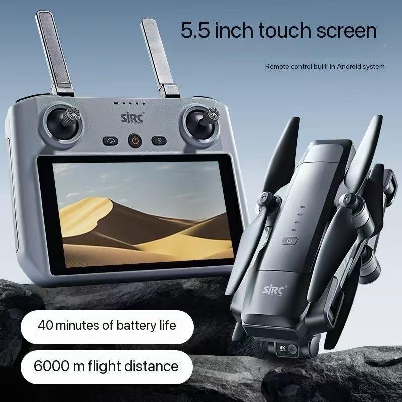 SJRC F22S Drone with 3XR Screen Controller, 8K HD Camera, Three-Axis Gimbal, Long Endurance, Foldable Design.