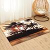 Hawaiian Beach Palm Tree Carpet Ocean Beach Area Rug Tropical Sea Sunset Floor Mat Living Room Home Indoor Mat Bathroom Doormat