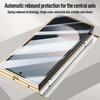 Galvanisierte Federgelenk-Schutzhülle aus echtem Leder und gehärtetem Glas für Samsung Z Fold 6 Galaxy Z Fold6 Rundumschutzhülle