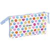 Trousse Triple - SAFTA - Smiley World Joyful - Tissu Recyclable - Idéale Scolaire - Mixte