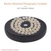 Electric Motorized Photography Turntable 360 Degree Rotatable Display with LED Light for Product Shooting Jewelry Watch