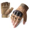 Outdoor Tactical Fingerless Gloves Hard Knuckle Paintball Airsoft Hunting Combat Riding Hiking Half Finger Gloves-