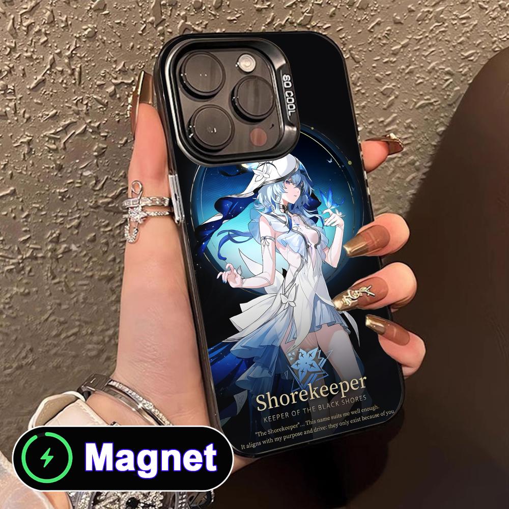 

Wuthering Waves Shorekeeper Translucent MagSafe Mobile Phone Case for iPhone 17 16 15 14 13 12 11 Air Pro Max Plus Colorful iPhone 11